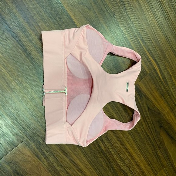 Do You Even Excel Sports Bra Crop Pastel Pink Size Small - Picture 4 of 11